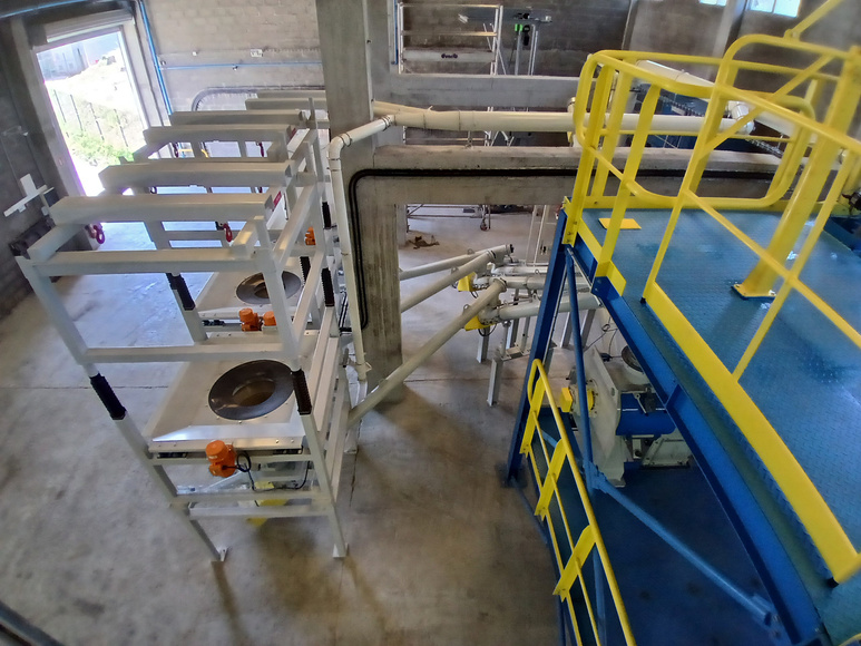 Nouvelle ligne de mélange Sofraden Bulk Solutions sur le site Vicat de Chambéry