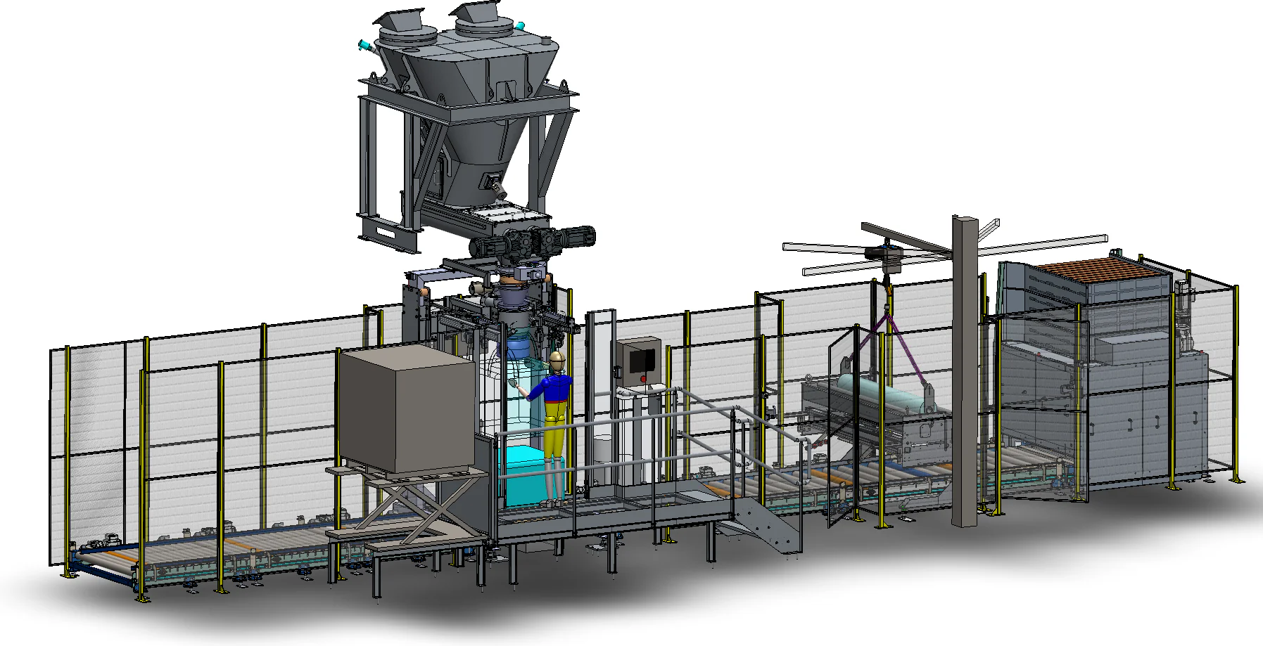 Ligne de conditionnement en big bag